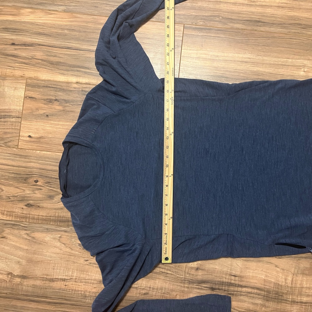 Lululemon Surge Warm Long Sleeve Shirt Moroccan Blue Black Men’s Medium M - Picture 6 of 11